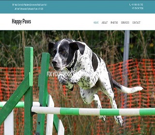 Happy Paws Website Design
