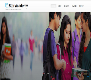Star Academy website design