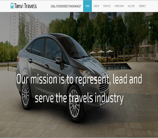 Tanvi Travels Website Design